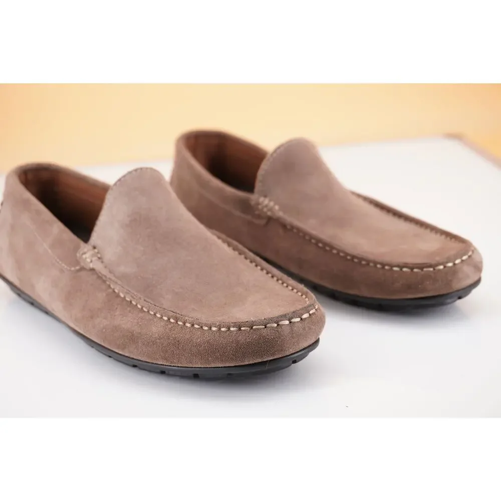 To Boot New York Quincy Grey Suede Men's Driver loafers Size 9 New $295 Moc